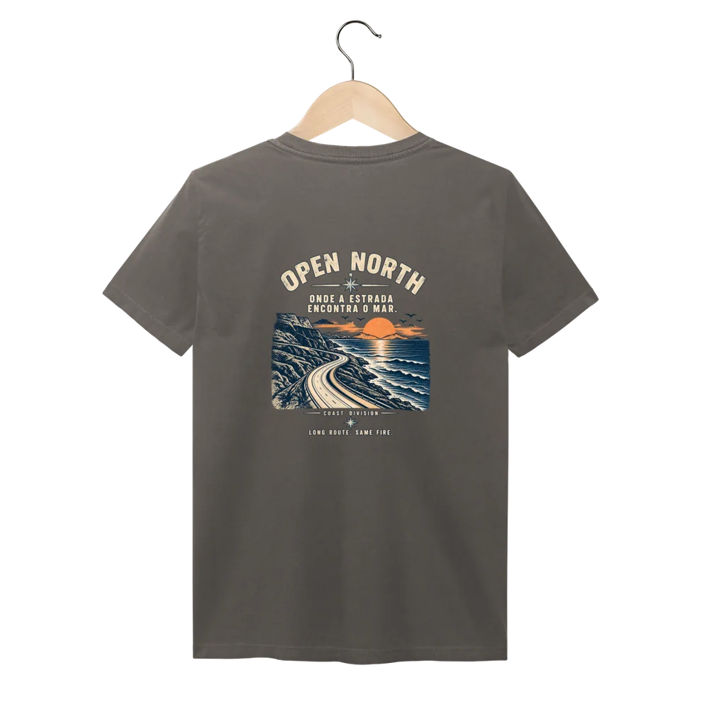 Camiseta Coast — Estonada — mockup oficial, costas